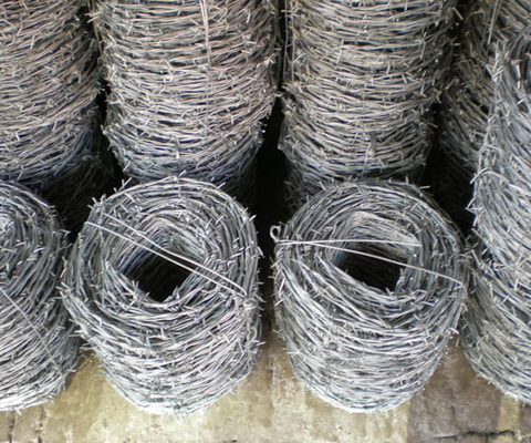 12x14BWG galvanizou a corda de aço do arame farpado da costa dobro que oxida não