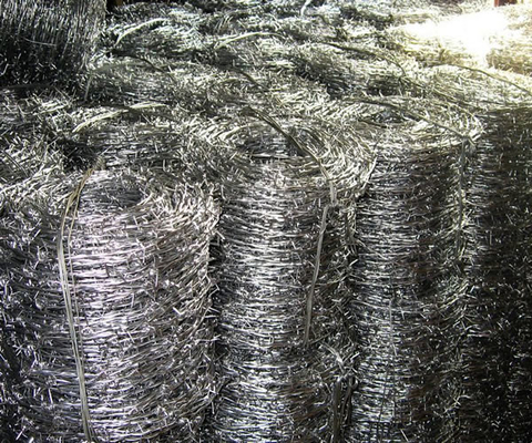 A torção dobro inoxidável do fio trançou a bobina BWG12xBWG12 do arame farpado de 12 calibres